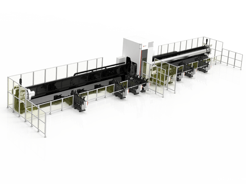四卡盘重型管材激光切割加工智能装备