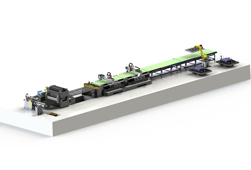 皮带式激光切割开卷落料线